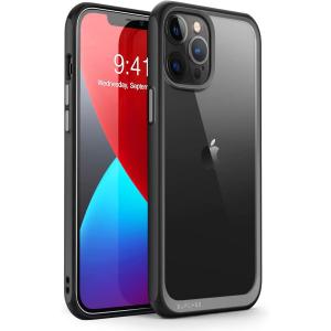 スマホケース iPhone12 Pro Max 6.7インチ SUPCASE UBStyleシリーズ ブラック 背面クリア 衝撃吸収