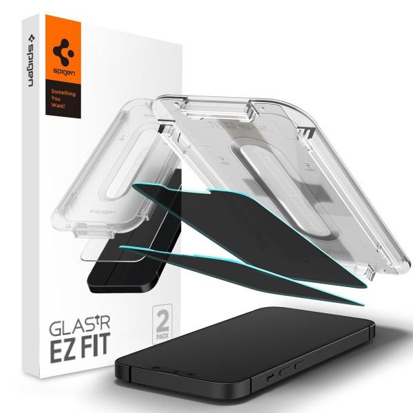 Spigen iPhone17e 16e 14 13 13Pro ガラスフィルム 2枚入 貼り付けキ...