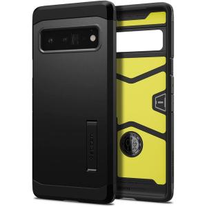 Google Pixel6Pro ケース スタンド機能 耐衝撃 三重構造 Spigen ACS03461 / ブラック