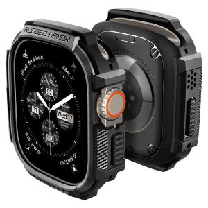 Spigen Apple Watch ultra2/ultra ケース 保護カバー アップルウォッチ ウルトラ2 ウルトラ ACS05456 マット・ブラック｜wlo