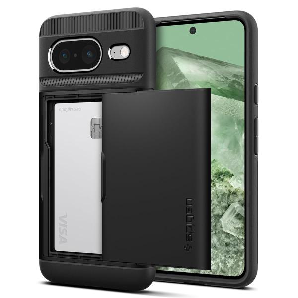 Spigen Google Pixel8 ケース カード収納 耐衝撃 指紋防止 二重構造 ACS06...