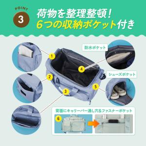 ボストンバッグ メンズ ゴルフ 大容量 2wa...の詳細画像4