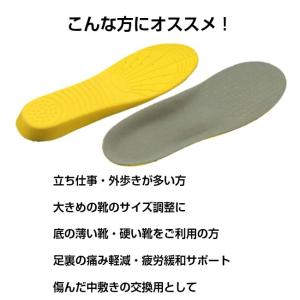 インソール 低反発 2足セット 衝撃吸収 靴の...の詳細画像1