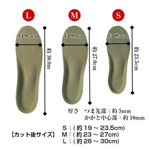 インソール 低反発 2足セット 衝撃吸収 靴の...の詳細画像5