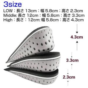 シークレット インソール かかと用 こっそり身...の詳細画像5