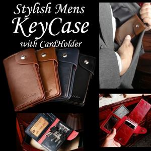 キーケース メンズ レディース 本革 多機能キーケース カード入れ 新生活 進級 進学 社会人 一人暮らし 就職 メール便 送料無料