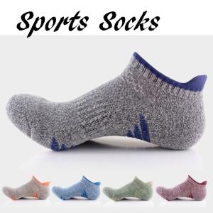 スポーツ ソックス メンズ 中 厚手 ショートソ...の商品画像