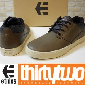 【新品:SALE】ETNIES X THIRTYTWO スニーカー JAMESON MTW - 26.0 - BROWN/NAVY CHRIS BRADSHAW ブーツ｜wmsnowboards2