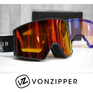 【新品】24 VONZIPPER MACH VFS - BLACK SATIN - WILDLIFE FIRE CHROME / LOW LIGHT スペアレンズ付 ジャパンフィット 日本正規品｜wmsnowboards2