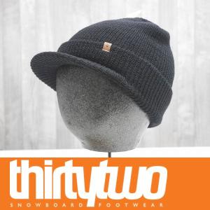 ThirtyTwo GENERAL ISSUE BEANIE - BLACK - 国内正規品 スノーボード ビーニー ニット帽｜wmsnowboards