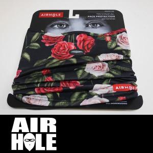 20 AIRHOLE AIRTUBE POLAR FLEECE ERGO - NIGHT ROSE - 国内正規品 スノーボード フェイスマスク ネックウォーマー｜wmsnowboards