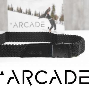 ARCADE BELTS アーケードベルト VAPOR - Black - 国内正規品 - 伸縮ベルト ゴムベルト｜wmsnowboards