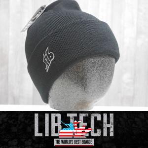 22 LIB TECH …LIB BEANIE - BLK - 国内正規品 スノーボード ビーニー ニット帽｜wmsnowboards