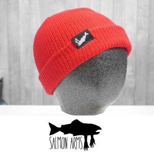 22 SALMON ARMS WATCHMAN TOQUE BEANIE - Red - 国内正規品 スノーボード ビーニー ニット帽｜wmsnowboards