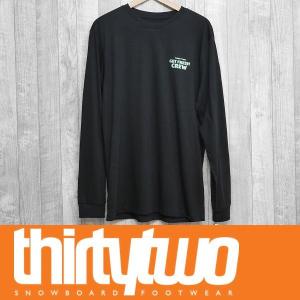 22 ThirtyTwo 長袖 Tシャツ FRESH CREW L/S TEE - BLACK - 国内正規品 スノーボード｜wmsnowboards