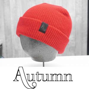 22 AUTUMN SIMPLE BEANIE - RED - 国内正規品 スノーボード ビーニー ニット帽｜wmsnowboards