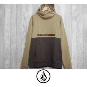 24 VOLCOM 撥水 パーカー HYDRO RIDING HOODIE - DARK KHAKI(DKA) - 国内正規品 スノーボード｜wmsnowboards