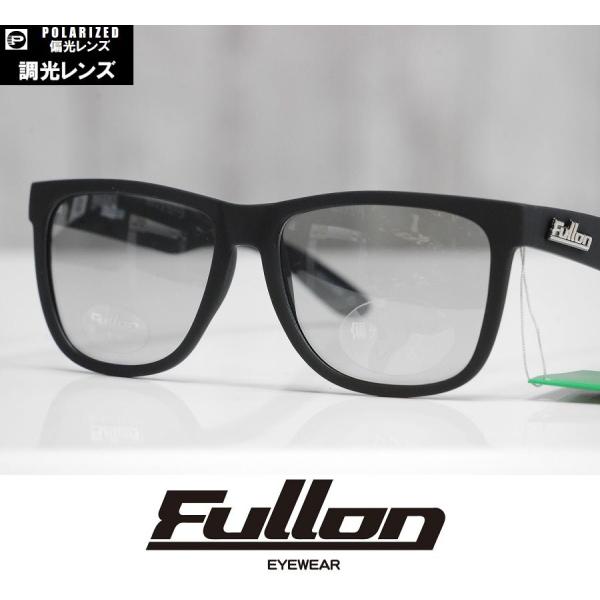FULLON サングラス 調光 + 偏光レンズ FGL004-2 - Matte Black / G...