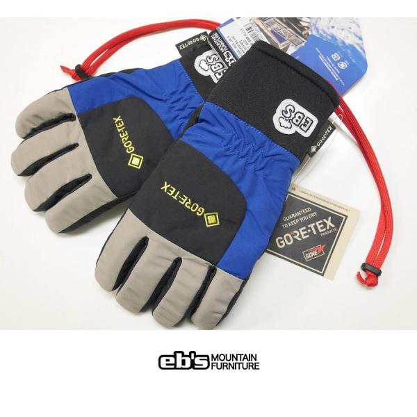 26 ebs スノーボード 子供用 グローブ GORE-TEX JR 5 - BEIGE/BLUE ...