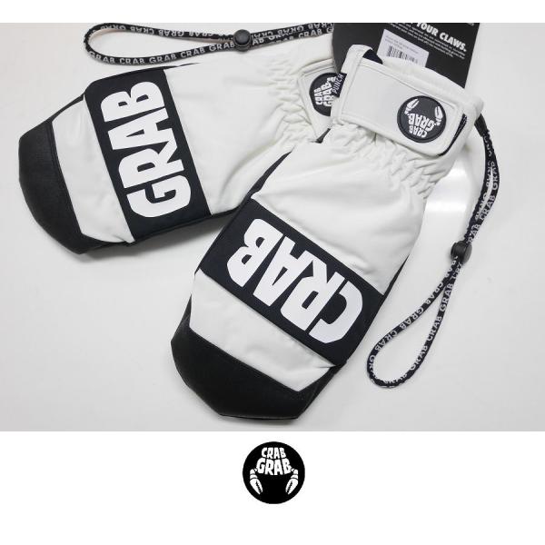 26 CRABGRAB スノーボード グローブ PUNCH MITTEN - OFF WHITE -...