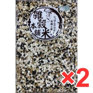 雑穀米本舗 胡麻香る十穀米 1kg(500g×2袋) 雑穀米 国産 無添加 無着色 置き換えダイエット ダイエット食品｜wmuya86046