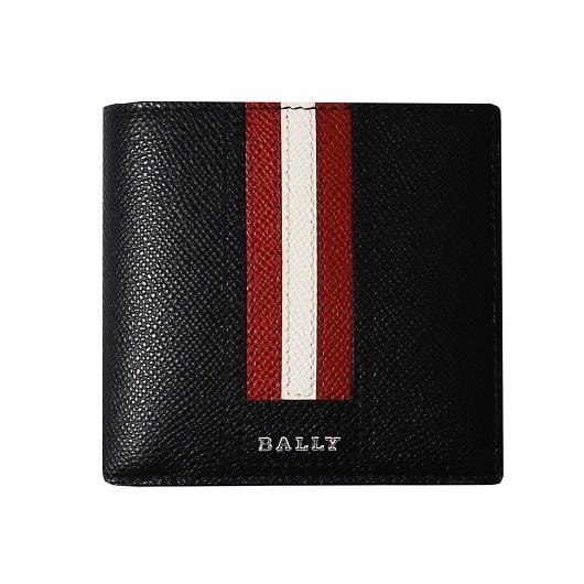 BALLY TEISEL テイゼル 二つ折り財布（ボタン小銭入れ有） ブラック 6218013 バリ...