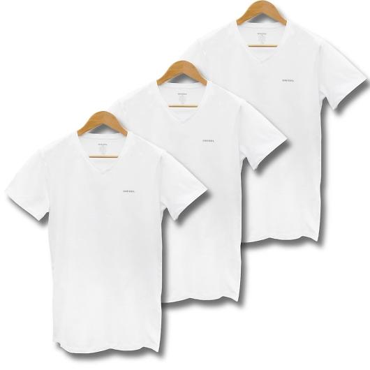 DIESEL Mサイズ V Neck Tシャツ・カットソー 3枚セット ホワイト SPDM/AALW...