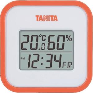 タニタ デジタル温湿度計 オレンジ TT558OR｜wnet