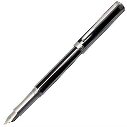 SHEAFFER シェーファー インテンシティ ジェットブラックストライプ 万年筆 ペン先 F（細字...