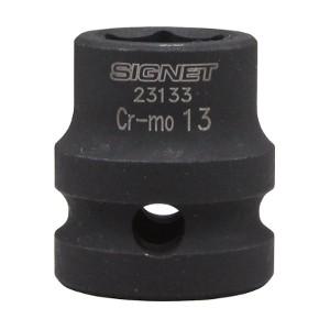 SIGNET シグネット 1/2DR インパクト用ショートソケット 13mm 23133 全長28mm｜wno