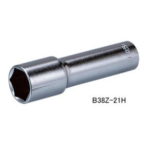 KTC 12.7sq. 1/2 ホイールナット専用ソケット 21mm B38Z-21H｜wno