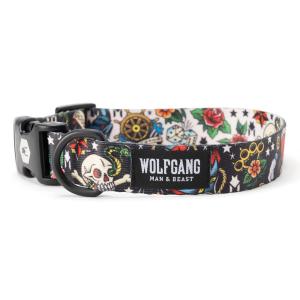 WOLFGANG MAN &amp; BEAST VintageBlack COLLAR Mサイズ 巾2.5cm x 首回り30〜45cm ウルフギャング首輪