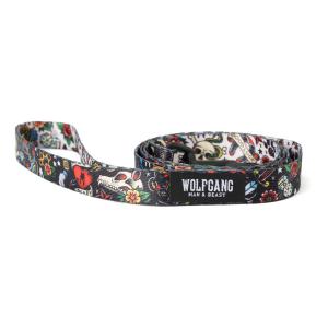WOLFGANG MAN &amp; BEAST VintageBlack LEASH Sサイズ 巾1.6cm x 長さ122cm ウルフギャングリード
