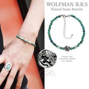 WOLFMAN B.R.S シルバー925 シルバー ブレスレット ウォーウルフ（流狼
