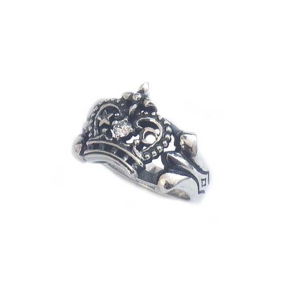 シルバーアクセサリー シルバー925  シルバー リング/指輪 ムーンスタークラウンリング狼 ウルフ...