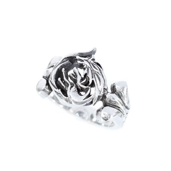 シルバーアクセサリー シルバー925  シルバー リング/指輪 ムーンウルフリリーリング狼 ウルフ ...