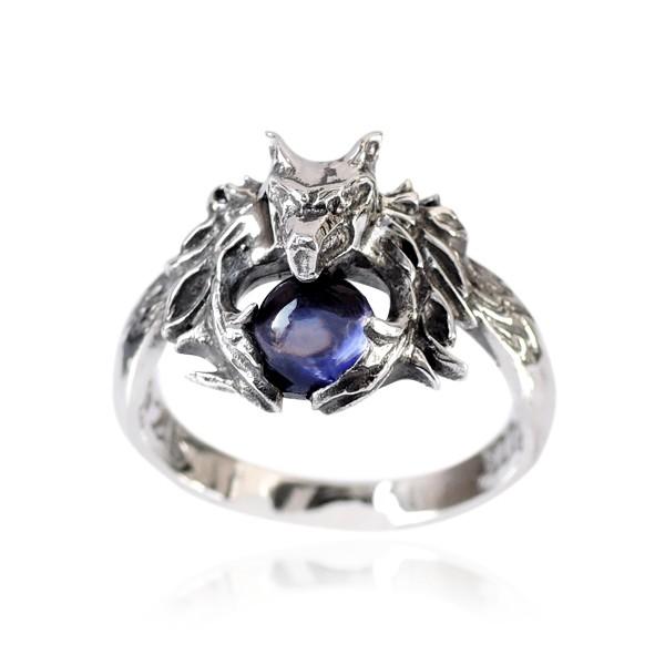 シルバーアクセサリー シルバー925  シルバー リング/指輪 ナイトウルフベビーリング狼 ウルフ ...