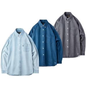 全3色【BLUCO/ブルコ】2024AW「8oz Denim B/D Shirts/8ozデニムボタ...