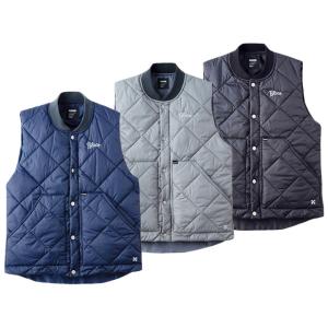 全3色【BLUCO/ブルコ】2024AW「Rib Collar Quilting Vest/リブカラ...