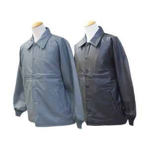 全2色【BLUCO/ブルコ】2024AW「Leather Coach Jacket/レザーコーチジャ...