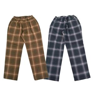 BLUCO（ブルコ） OL-41-044 OMBRE CHECK WARM EASY PANTS 2色(BLACK