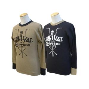 【FREE WHEELERS/フリーホイーラーズ】2023SF「Crew Neck Thermal L/S Shirts”CARNIVAL OF CHOPPERS”/クルーネックサーマルロングスリーブシャツ」(2325028)