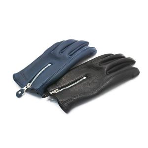 全2色【UNCROWD/アンクラウド】2025SS「Deerskin Zipper Glove/ディ...