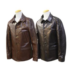 ワイツーレザー DC-76-C DEER SKIN ROUNDED HEM CAR COAT ディアスキン