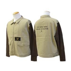 アットダーティ ATD ウォーム デッキジャケット V.カーキ AT-DIRTY