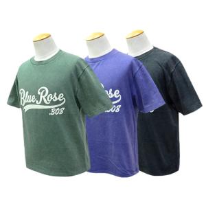 全3色【BLUE ROSE.308/ブルーローズ.308】「Fade Wash Crew Neck ...
