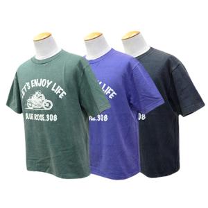 全3色【BLUE ROSE.308/ブルーローズ.308】「Fade Wash Crew Neck ...