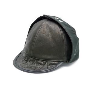 【BLACK SIGN/ブラックサイン】2023AW「Leather Aviator Cap/レザーアヴィエイターキャップ」(BSFC-23901)(アメカジ/ホットロッド/ハーレー/ウルフパック)｜wolfpack-ss