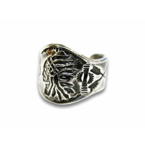 CHOOKE/チョーク】「Indian Skull Ring”Large”/インディアンスカル