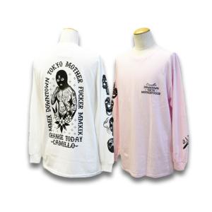 全2色【CAMILLO/カミーロ】2022AW「Crew Neck Long Sleeve Tee”DTM”/クルーネックロングスリーブTee”DTM”」(ローライダー/ハーレー/アメカジ/ウルフパック)｜wolfpack-ss